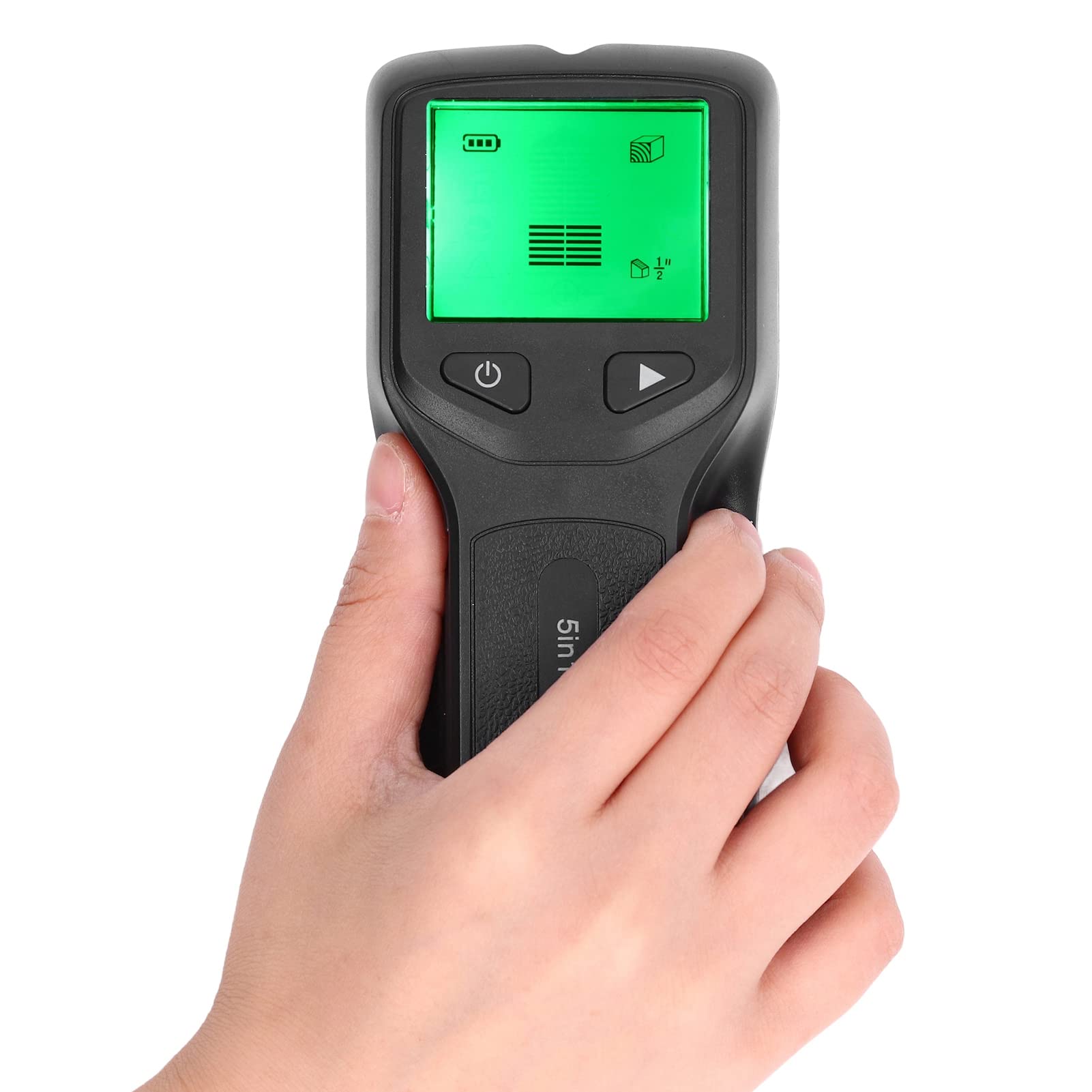 Stud Finder Wall Scanner Sensor 5 in 1 HD LCD Display Electronic Stud Detector ABS for Wood Pipes Metal AC Wires (Black) - Image 4