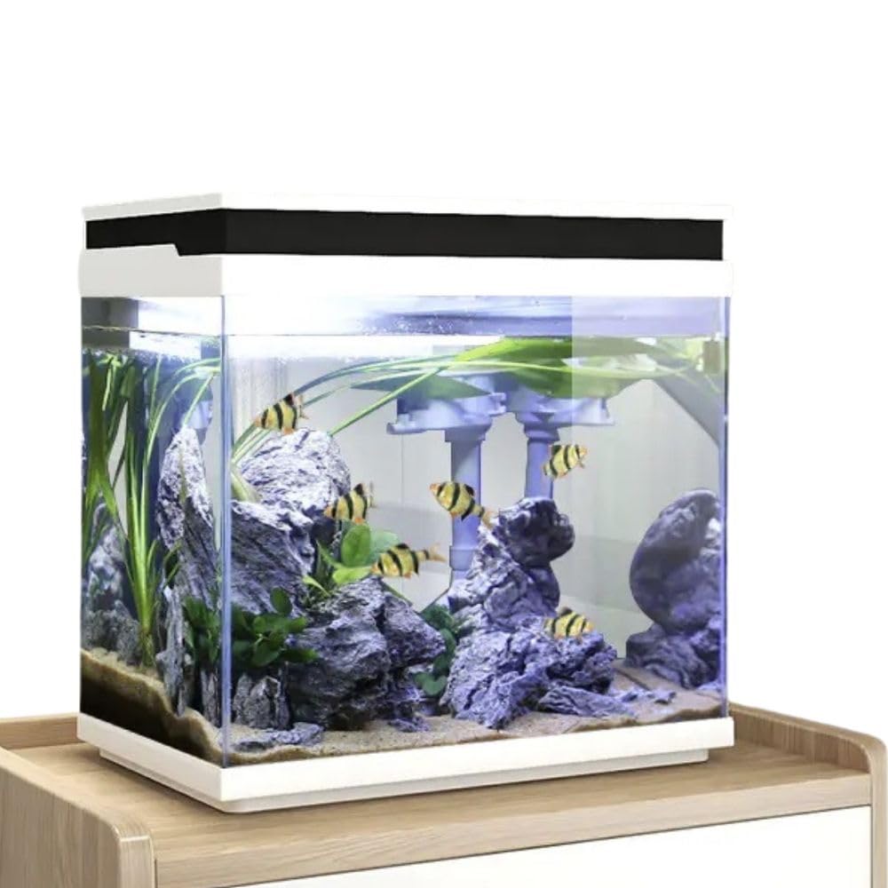 Acquario Hygger 19 Litri Completo - Con Luce LED 3.2W, Filtro Nascosto E Pompa 5W - Foto 2