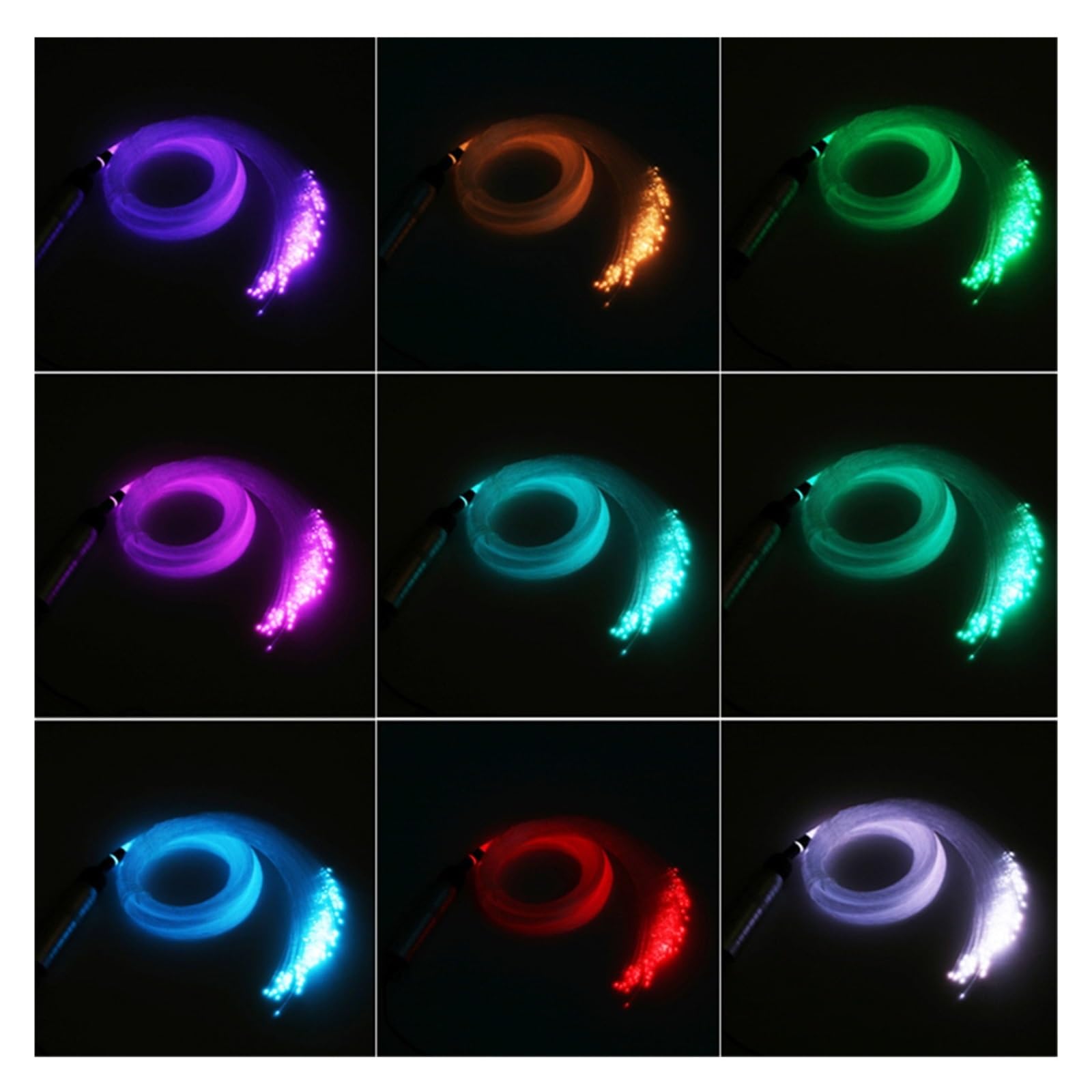 300 Szt. 300CM RGB LED Światłowody Na Dach Samochodowy Gwiazda Sufitowa