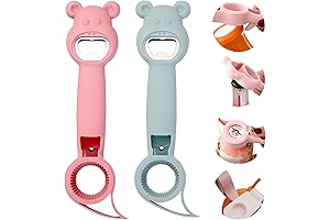4-in-1 Multi-Functional Bottle Opener for Effortless Lid Removal