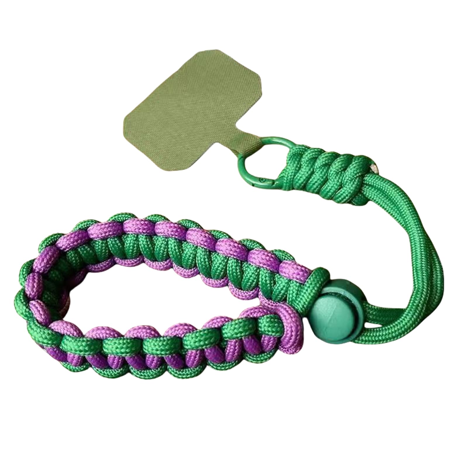 MOJNSERGU Adjustable Phone Wrist Strap with Tether Tab, Cell Phone Lanyard Wristlet, Green, 1