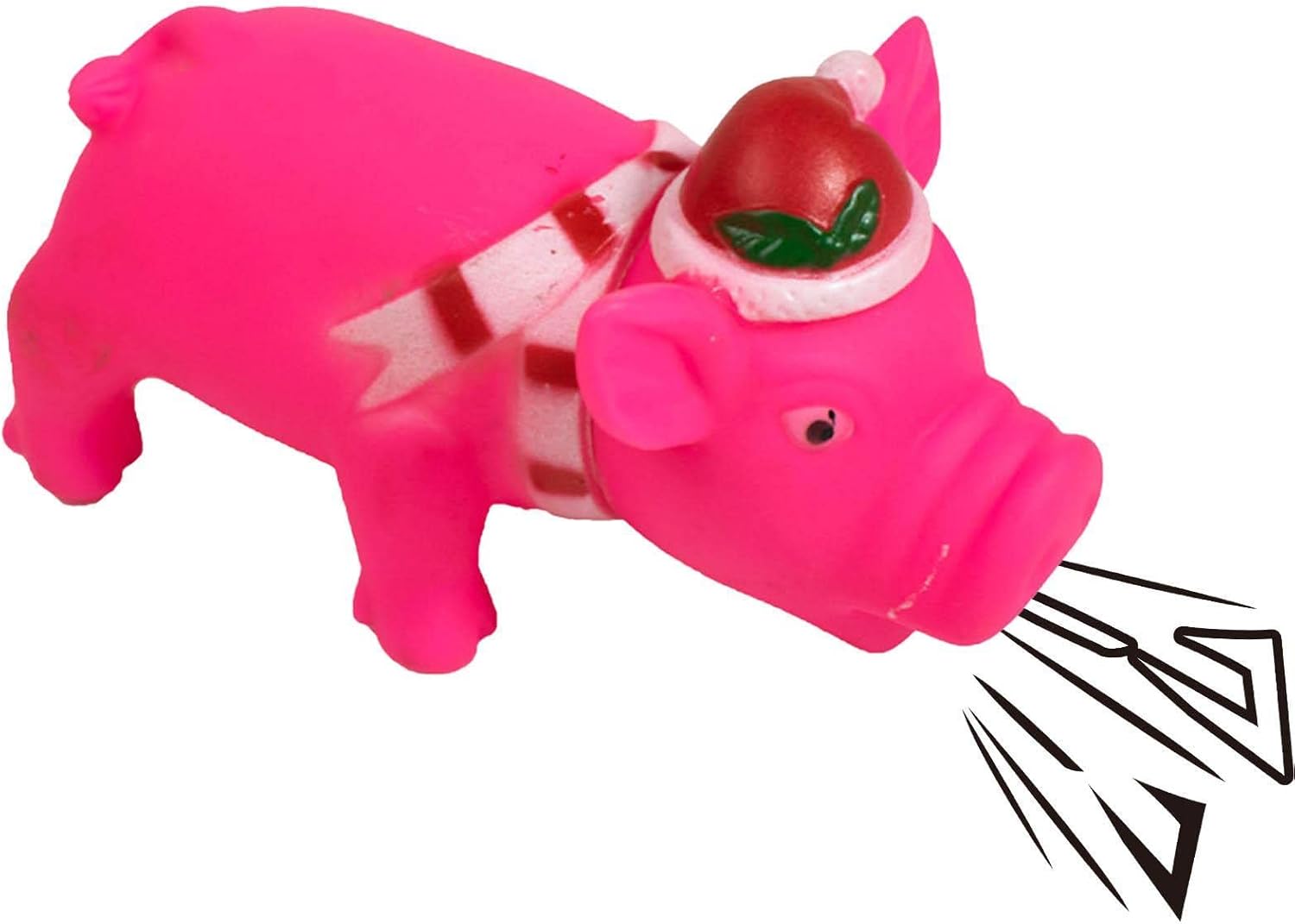 Pet Supplies Gecorid Squeaky Pig Dog Toys Rubber Grunting Pig Dog