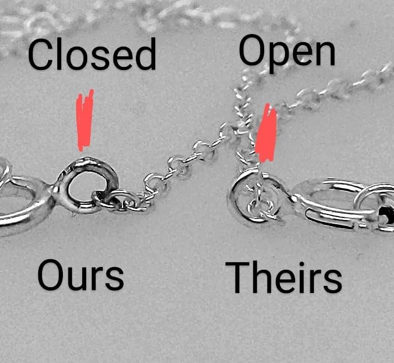 925 Sterling Silver Cubic Zirconia Disc Necklace/Coin Necklace/Charm Necklace/Gift for Her - Image 8