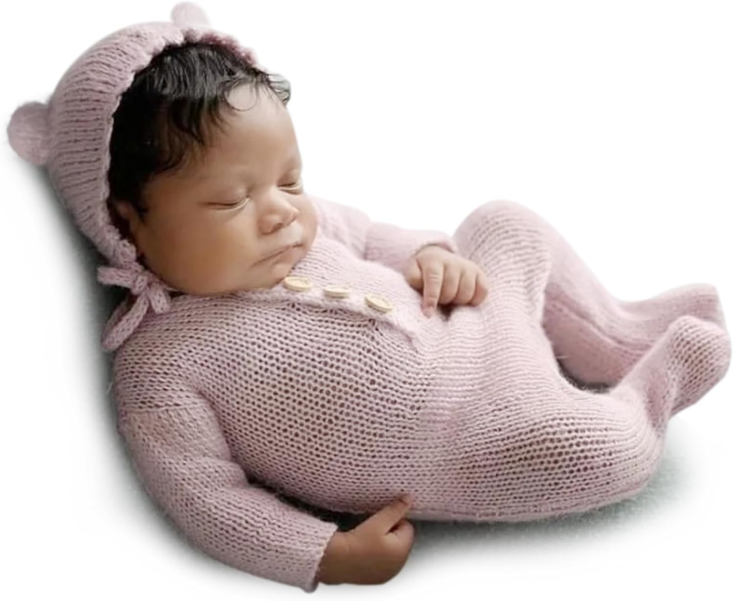 Newborn Photography Prop Girls Outfits Newborn Lace Romper with Headband Infant Princess Costume