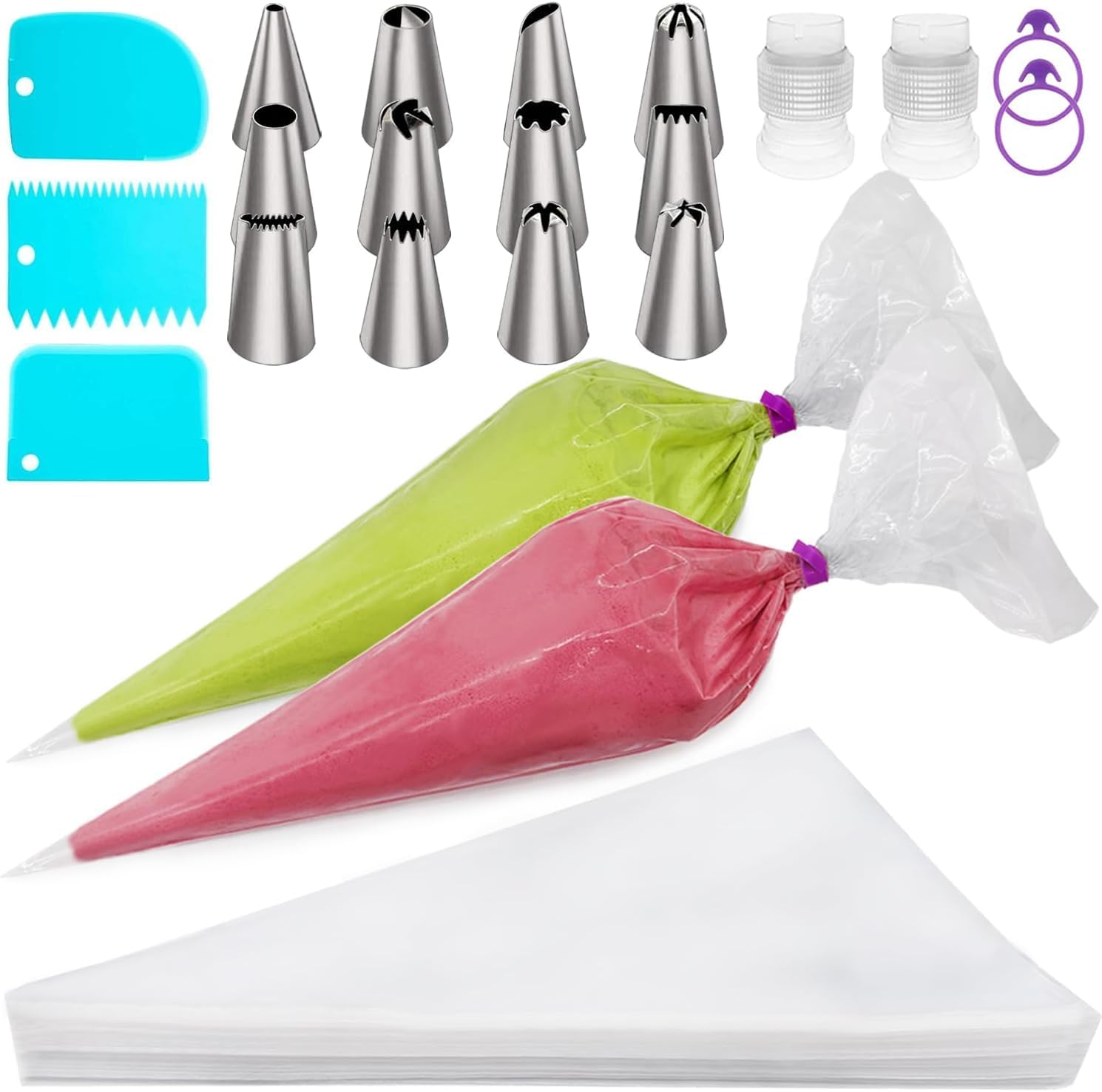 Cake Decorating Kit with Piping Bag, Tips, Kuwait Ubuy