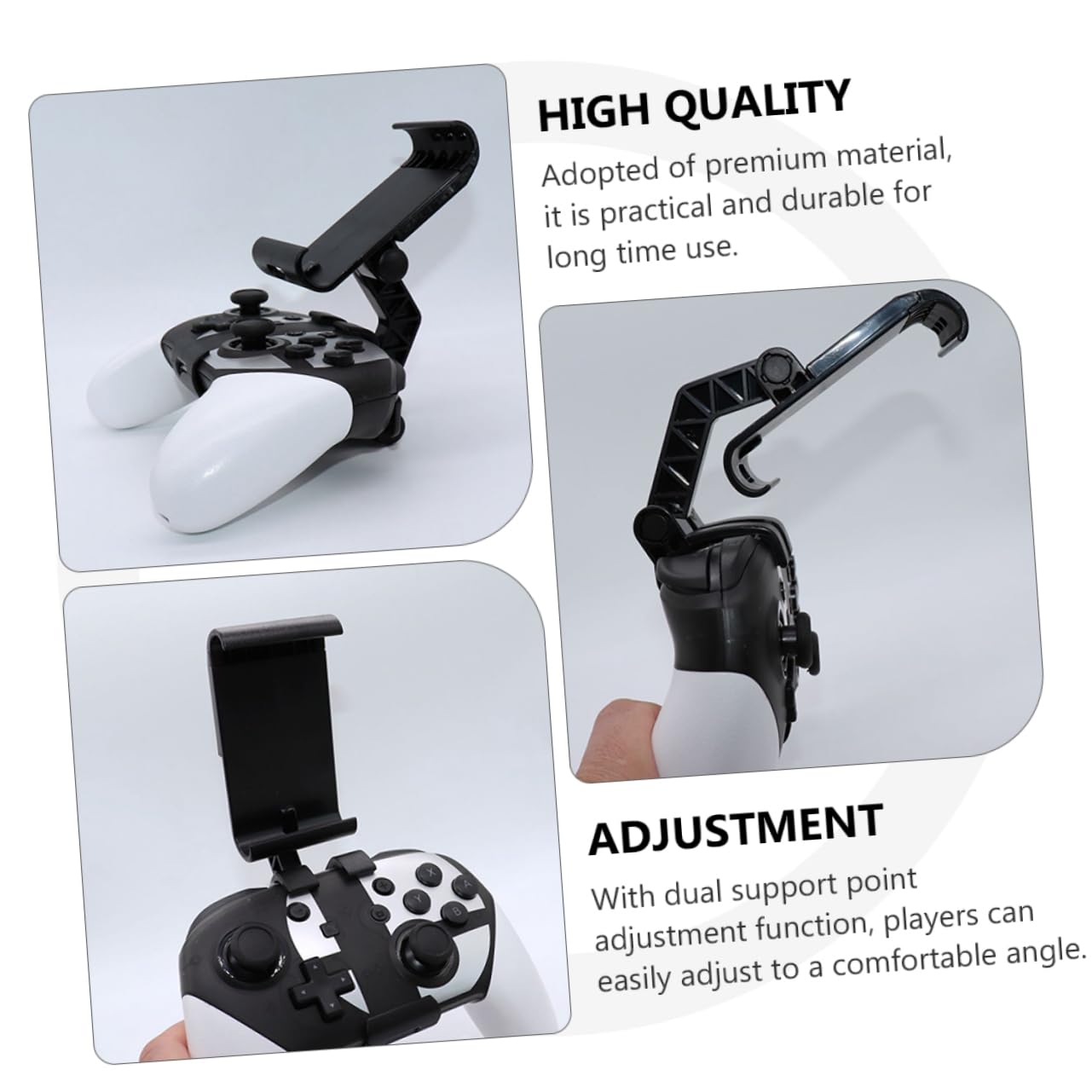 jojofuny 5pezzi Supporto Per Gamepad Switch Pro Controller Accessorio Pratico Per Console Di Gioco Facile Da Installare e Compatibile Con Diverse Scrivanie