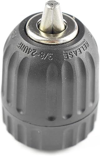 Miniatura 7 de CHANCS 38-24UNF Portabrocas sin llave de 0.031 in-0.394 in con adaptador cuadrado de enchufe de 12" para taladro y llave de impacto