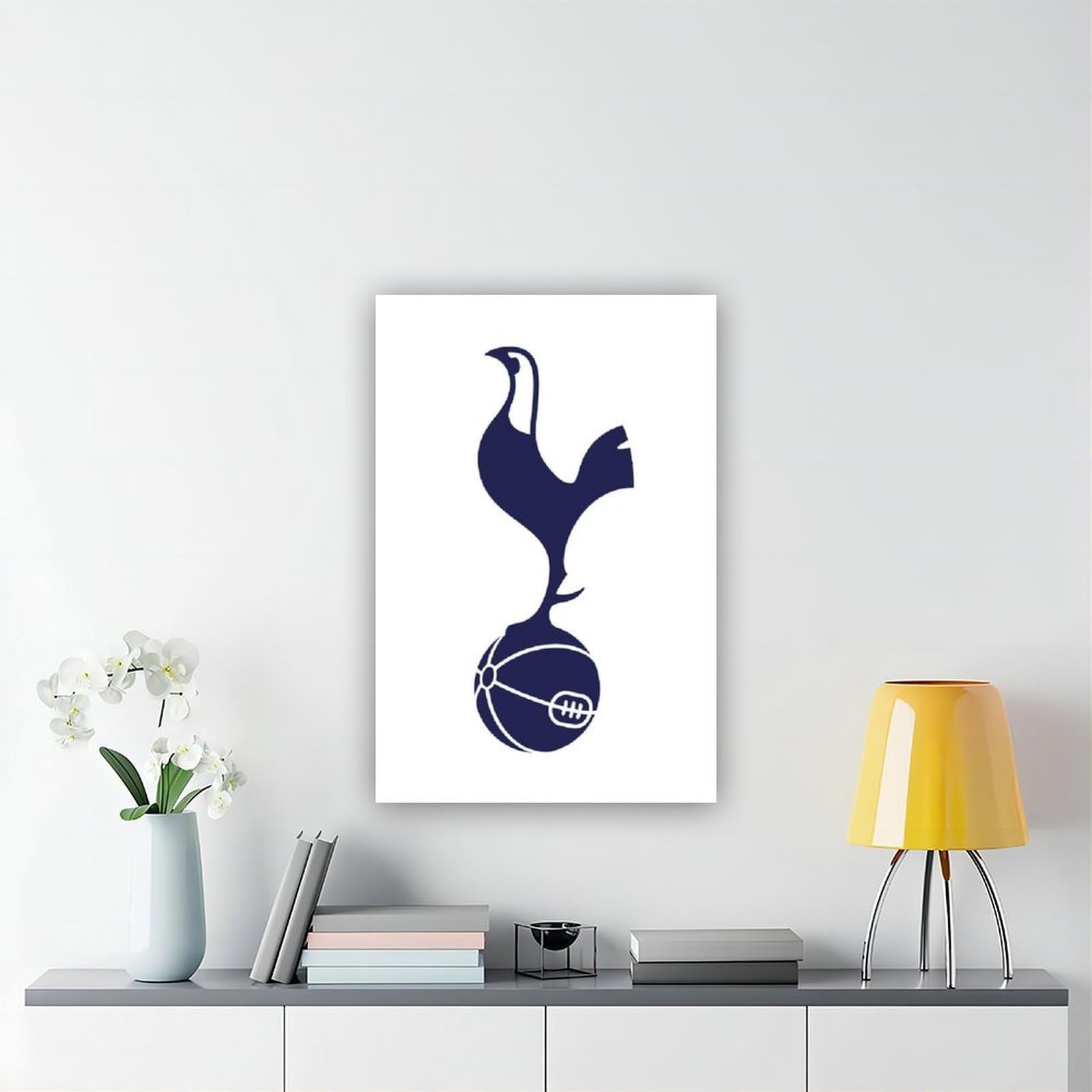Poster su tela della squadra di calcio, decorazione per camera da letto, ufficio, stanza, regalo, 60 x 90 cm