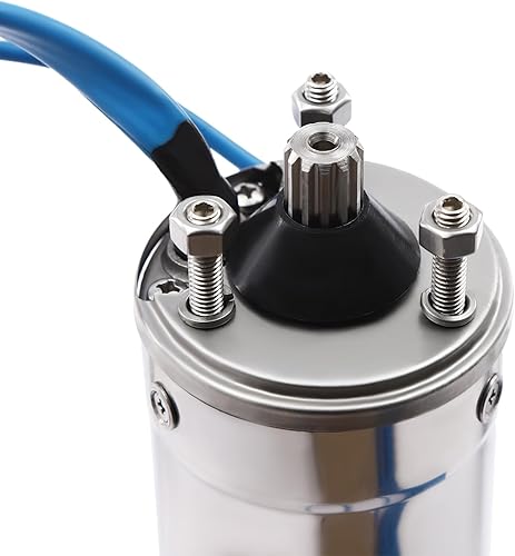 Miniatura 3 de Bomba sumergible de pozo profundo, 110 V60 HZ, 3420 RPM, 11.89 galonesmin, bomba de agua de acero inoxidable con cable eléctrico de 65.62 pies, con