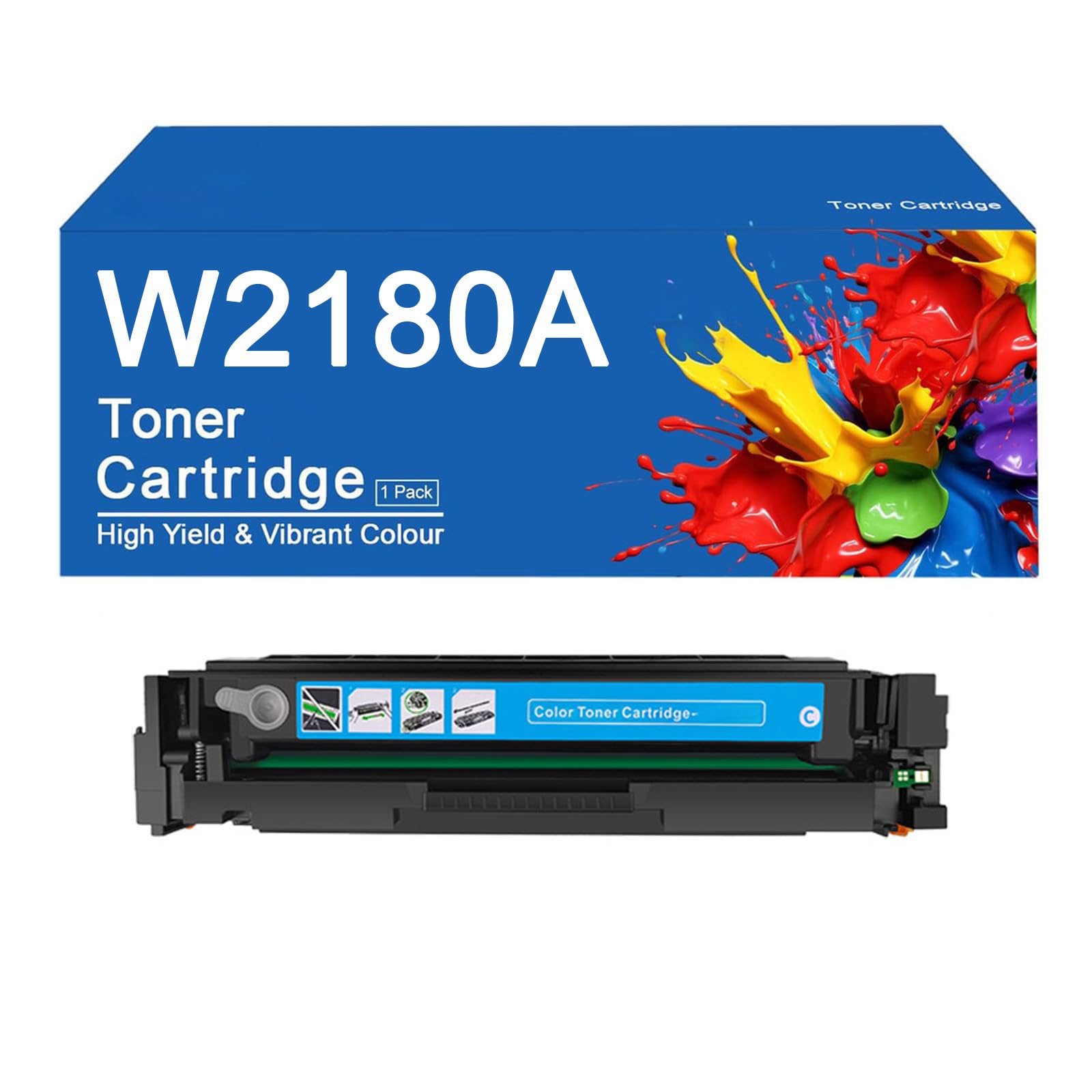 W2180A toner de remplacement cyan puce intégrée compatible HP 3301sdw laser
