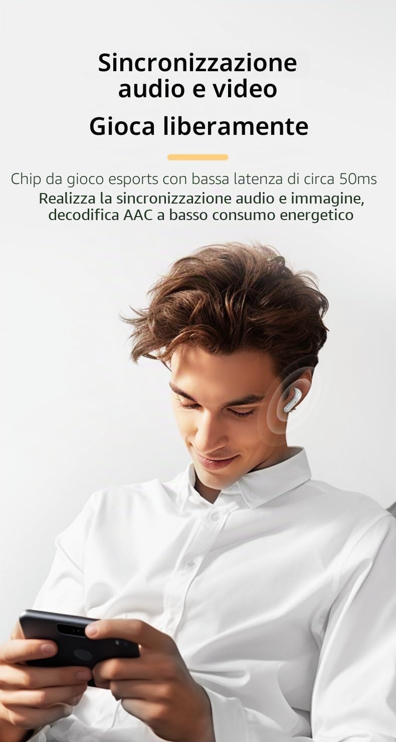 Auricolari Doppi Senza Fili - 4 in 1 Scatola di Ricarica Dual 80H Batteria - Cuffie Bluetooth - Auricolari Bluetooth - Auricolari - Cinturino Magnetico Regalo