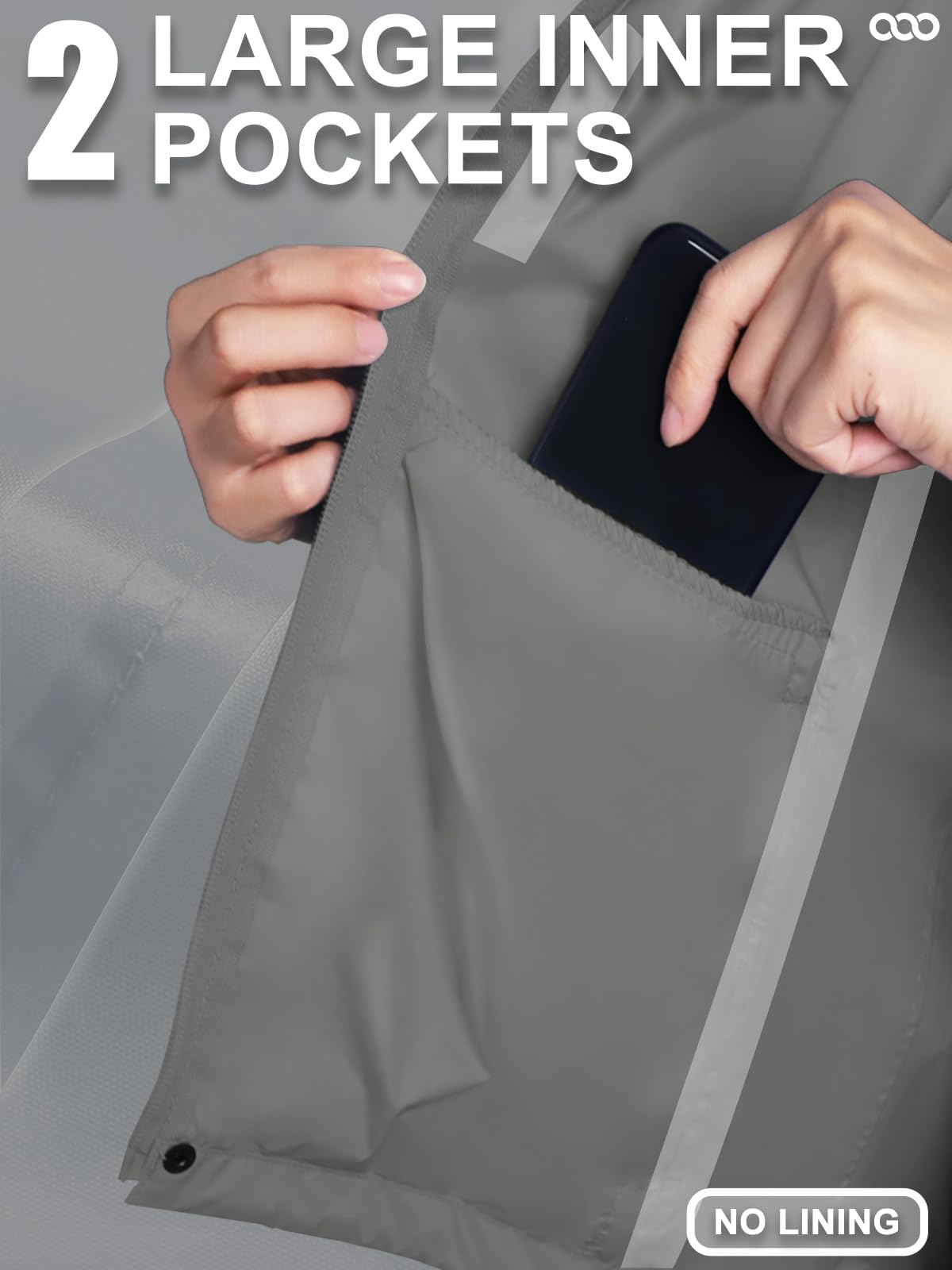 Veste de pluie compacte pour femme 33,000ft - imperméable légère avec capuche coupe-vent cyclisme