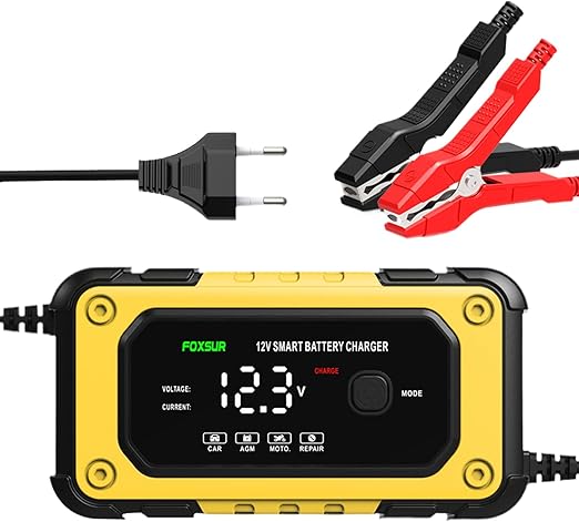 Avviatore di emergenza, Booster di batteria per auto da 12 V, Jump Pack con cavi di avviamento, Jump Starter con schermo LCD, Avviatore di emergenza portatile per auto e camion