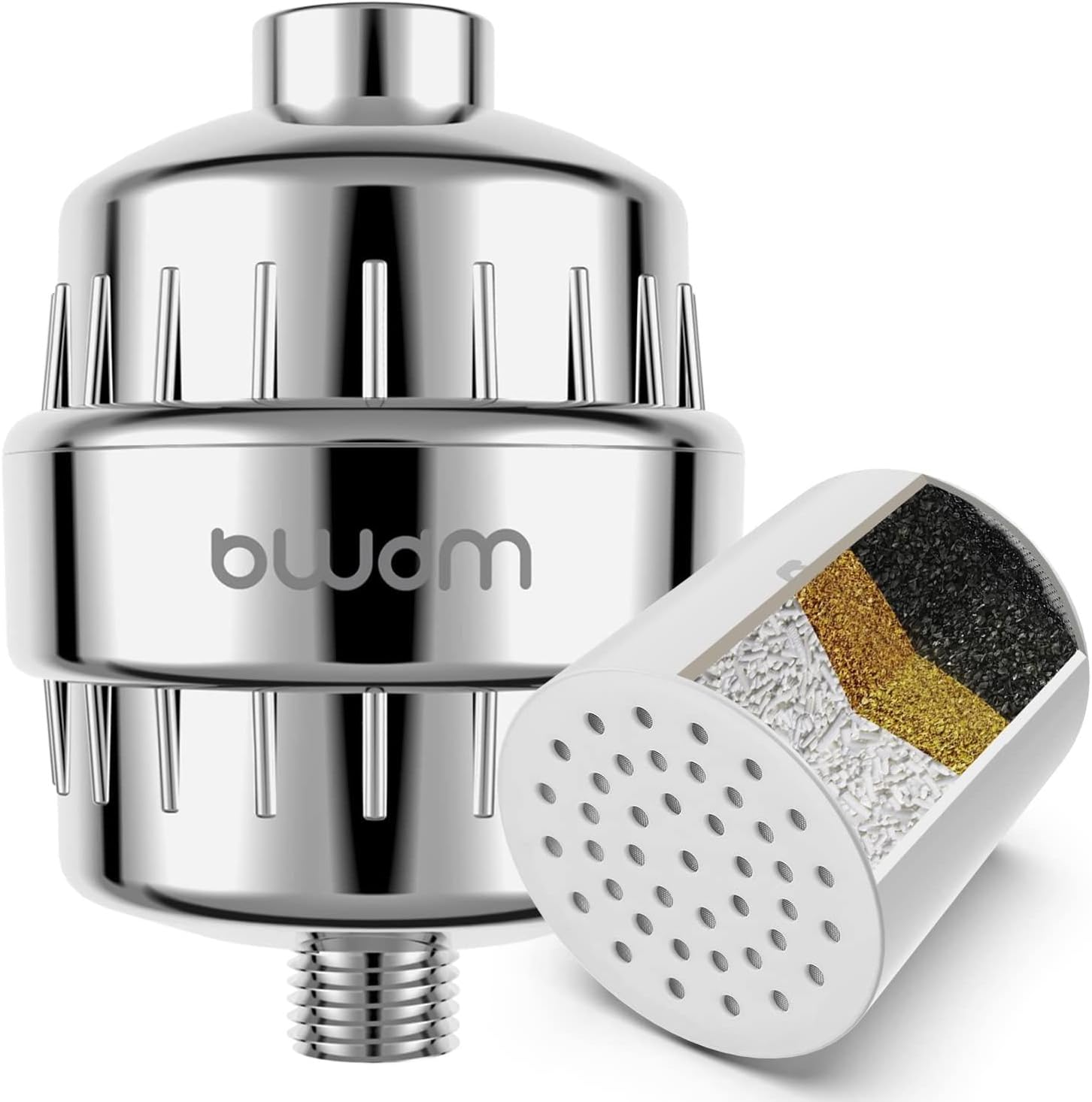 Enhanced Formula Multi-Stage Shower Filter Cartridge,High output Universal replacement filter cartridge, Remove Chlorine Heavy Metals and Other Sediments, Reduces Dry Itchy Skin, Dandruff