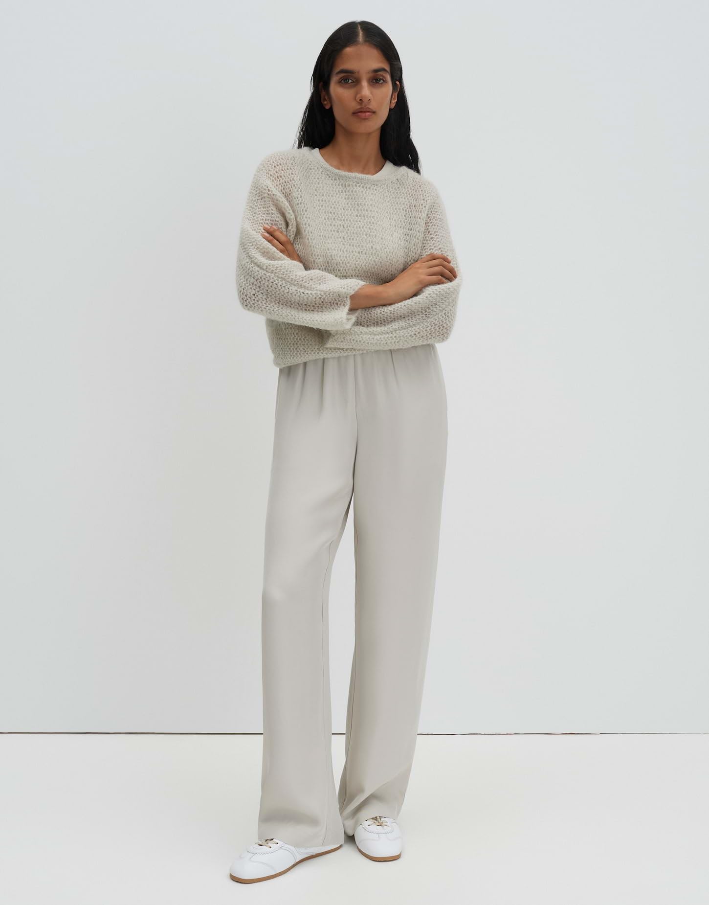 someday Damen Wide Leg Pants | CEVIL Flow Wide Leg Pants aus seidig fließendem Acetat