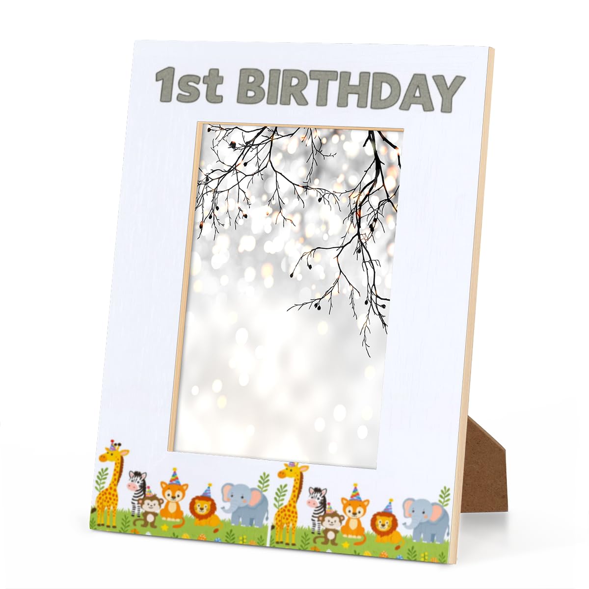 Huoxingcun 8x10 Picture-Frame 1st Birthday Hanging-Picture-Frames for Wall or Tabletop Display as Gift-for-Friends Family