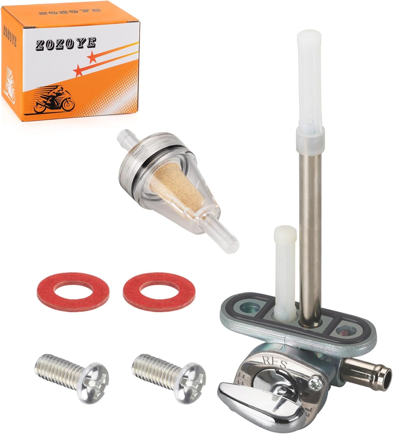 Fuel Valve Petcock for Yamaha Royal Star 1300 1600 1700 XVZ1300 XV1600 XV1700 V Star 1100 XVS1100 1999-2013 4WM-24500-10-00