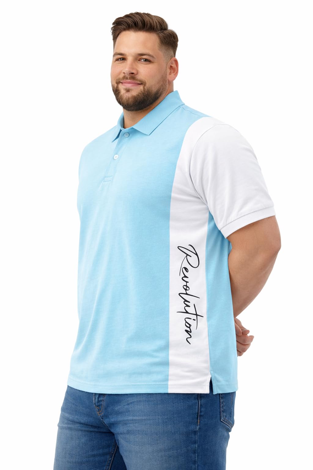 Men’s Solid Polo T-Shirt | Plus Size & Big Size | Premium Casual Wear-image-46