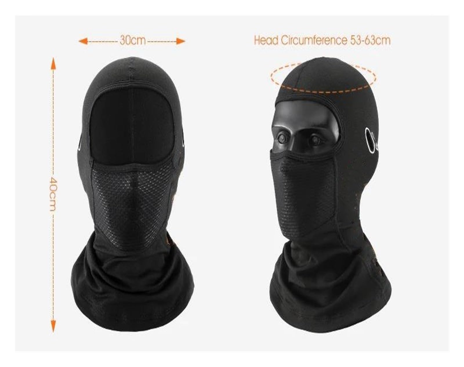 Montagne Moto Masque Facial Respirant Masque de maintien au chaud pour moto, casquette de cyclisme d'hiver, polaire coupe-vent, couvre-visage pour Ski, chapeau de casque de vtt, écharpe de sport respi