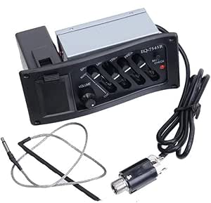 Pick Up Chitarra Acustica 10Set Pickup Per Charra UK-300T Ukulele Piezo Pickup Preamplificatore Equalizzatore A 2 Bande Sistema Sintonizzatore EQ Con Controllo Del Volume Pannelli Acustici Legno
