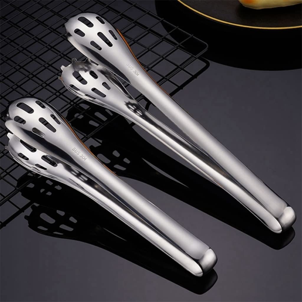MRKU 2 Pinzas de Cocina de Acero Inoxidable para Servir, Accesorios de Barbacoa y Utensilios.
