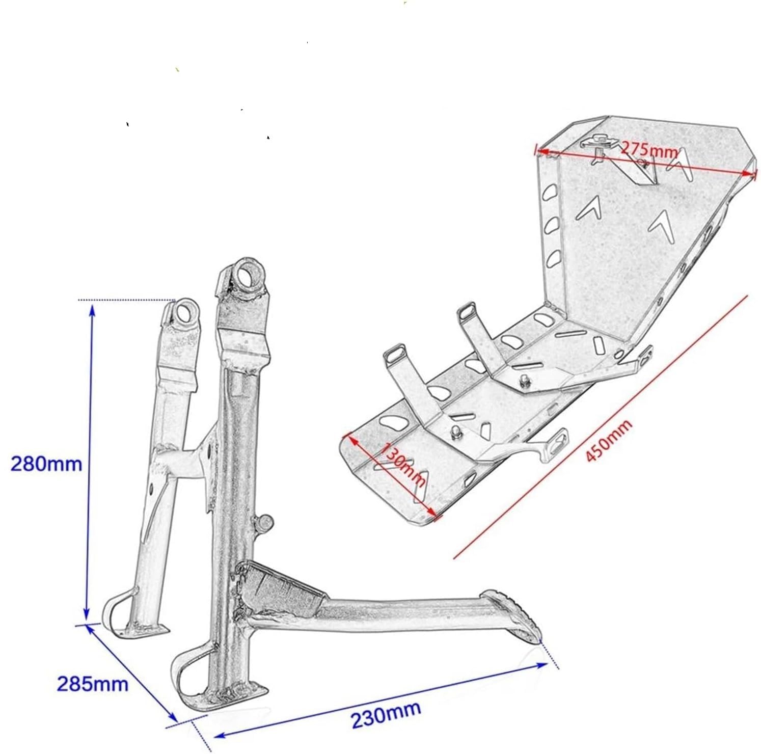 barra del motore del motociclo Piastra paramotore per moto per per Versys X 300 KLE300 X300 2017-2024 per protezione motore