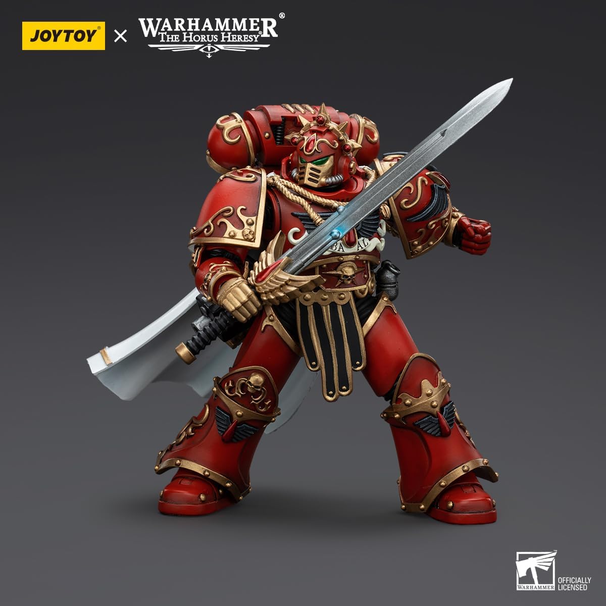 JOYTOY 1/18 Action Figures - Warhammer The Horus Heresy Blood Angels Legion Praetor with Paragon Blade - 6‘’,Classic Character,Collectible,Age 15 and Above