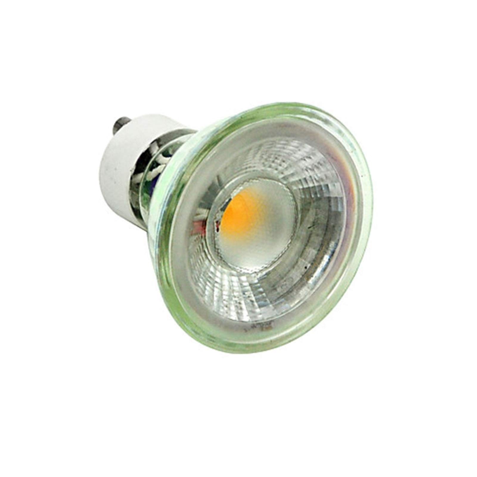 Fengyan Casa Lampadine Lampadine a LED, AC200-240V Dimmerabile, Equivalente alogeno GU10 50W, 5W 400-450Lumi, for Gallerie d'Arte, Musei, Casa, Alberghi, 10-Pack Domestico Lampada