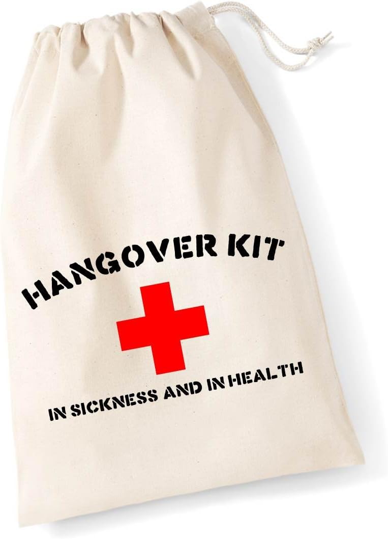HANGOVER KIT Drawstring Bag (30x25cm) Multipack