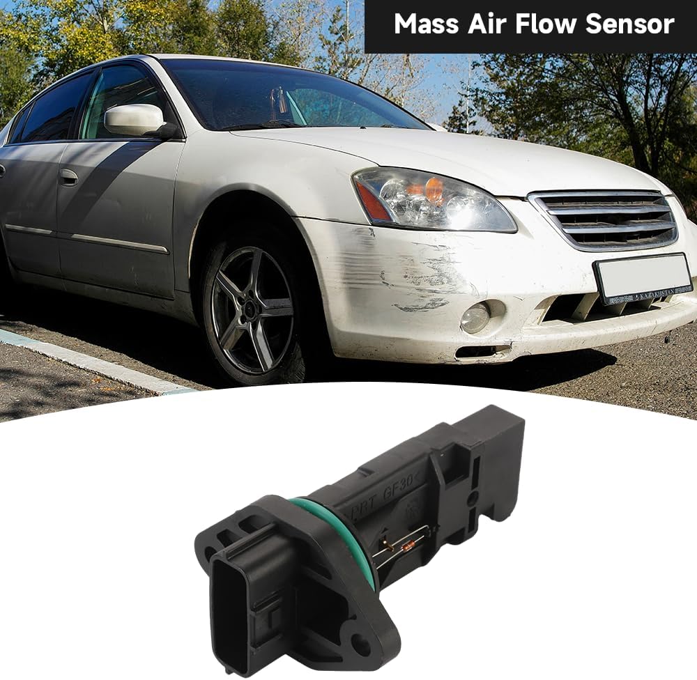 Mass Air Flow Sensor Meter Sensor MAF Sensor - Compatible for Nissan Sentra 1.8L AT Sedan 1.8 1.8S 2000-2003 for Nissan Sentra 2.0L AT Sedan SE 2000-2001 - Replace Part 22680-5M000