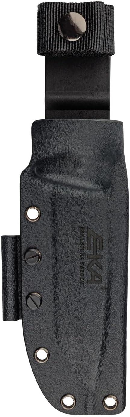 EKA 714402 NORDIC T12 Fixed Blade Tactical Knife, Black Handles