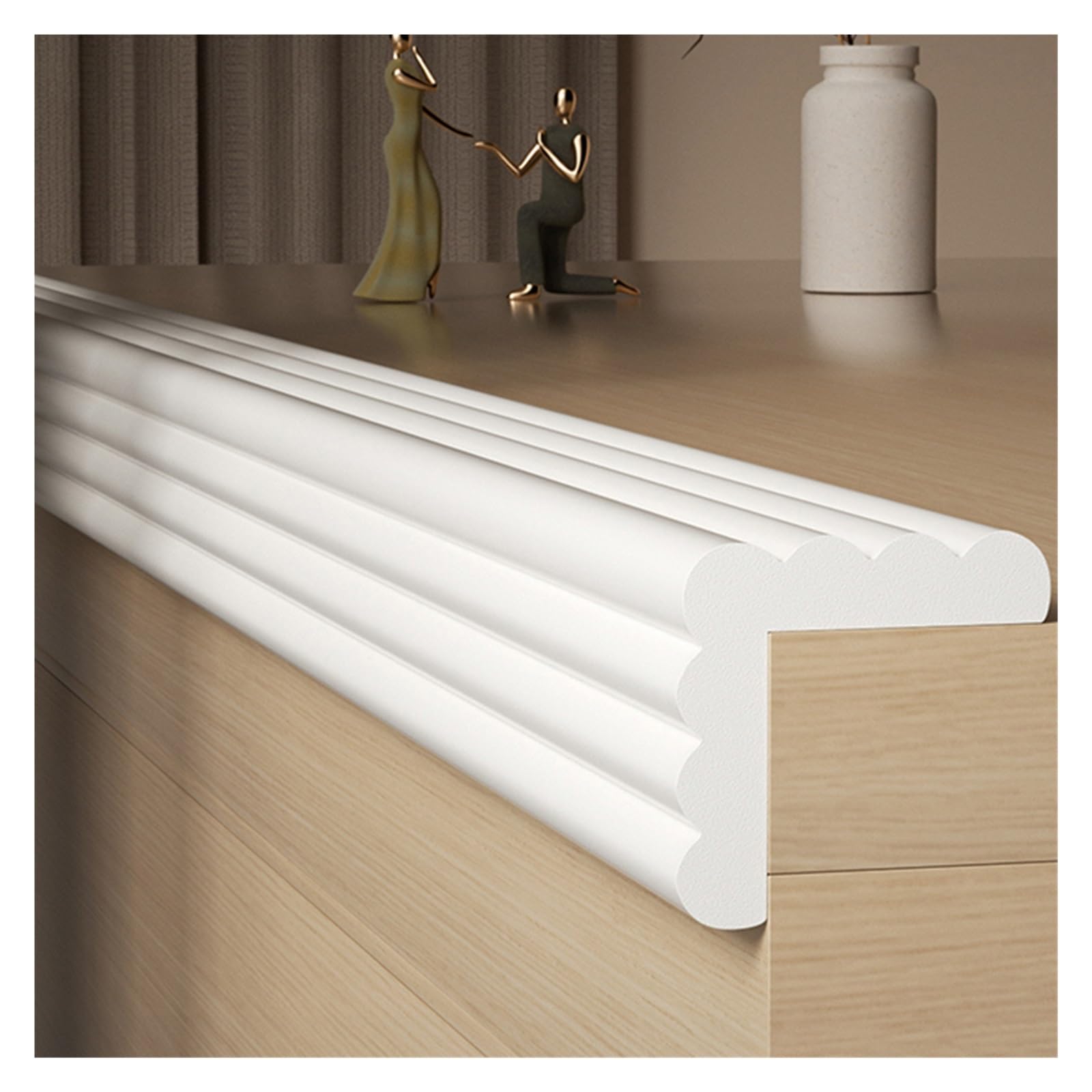 Safety Edge Corner Guards Protector， Foam Safety Bumper Guard Multicolor 4-20M(White,20M)