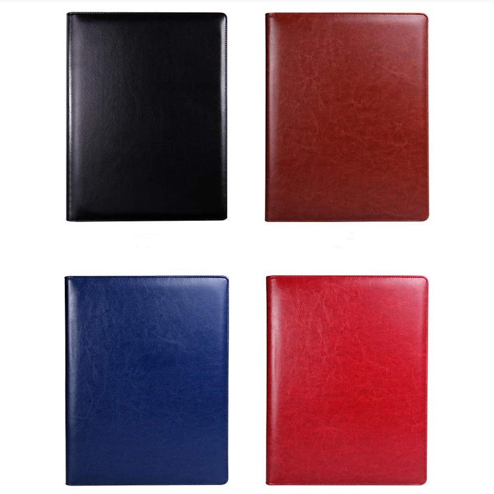 Raccoglitore per conferenze, cartella portadocumenti, professionale, calcolatrice, note, penne, documenti, telefono, carte di credito, documenti aziendali (blu, 320 x 250 mm)