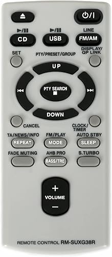 RM-SUXG38R RMSUXG38R Replace Remote sub RM-SUXN1R Compatible with JVC Micro Comp