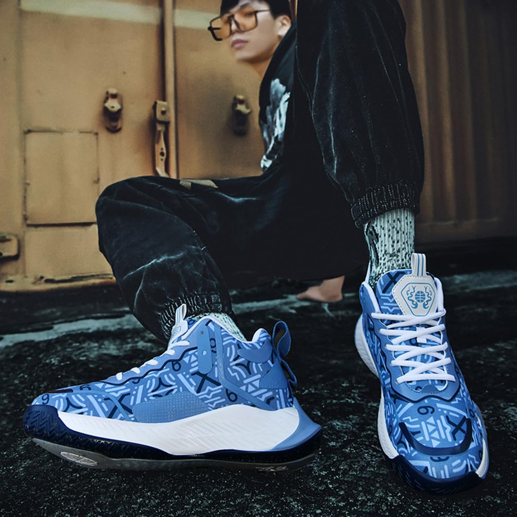 Męskie buty do koszykówki, buty sportowe, lekkie, oddychające, amortyzujące wstrząsy, męskie buty do koszykówki, do biegania, sportowe trampki, Mt D36, 40 EU