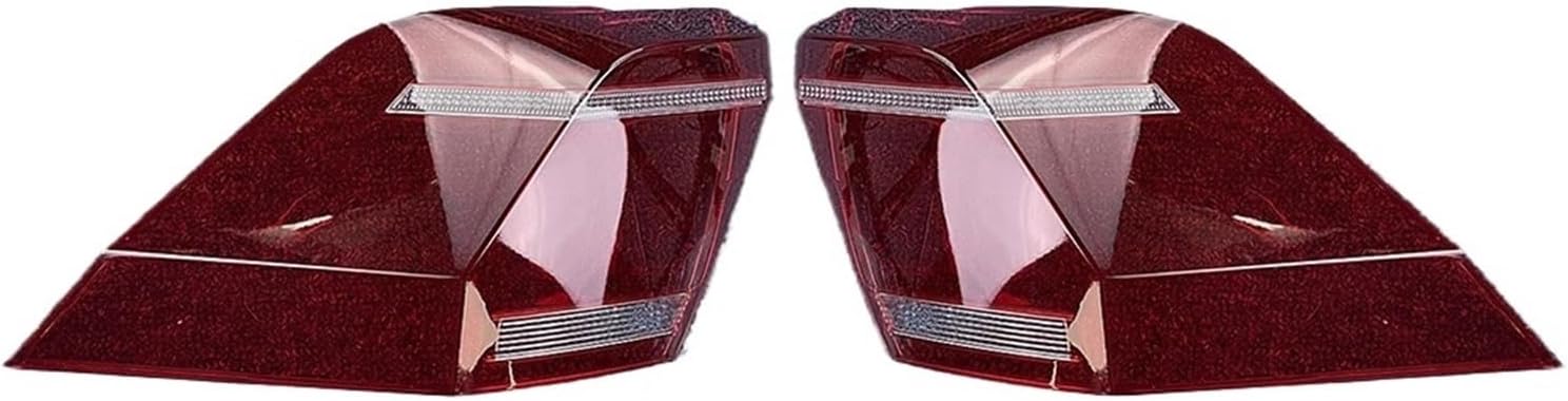 Auto Tail Lamp Light Case Compatible for VW Compatible for Tiguan L 2022 2023 2024 Car Taillight Cover Lampshade Lampcover Caps Taillamp Shell(Outside A Pair)