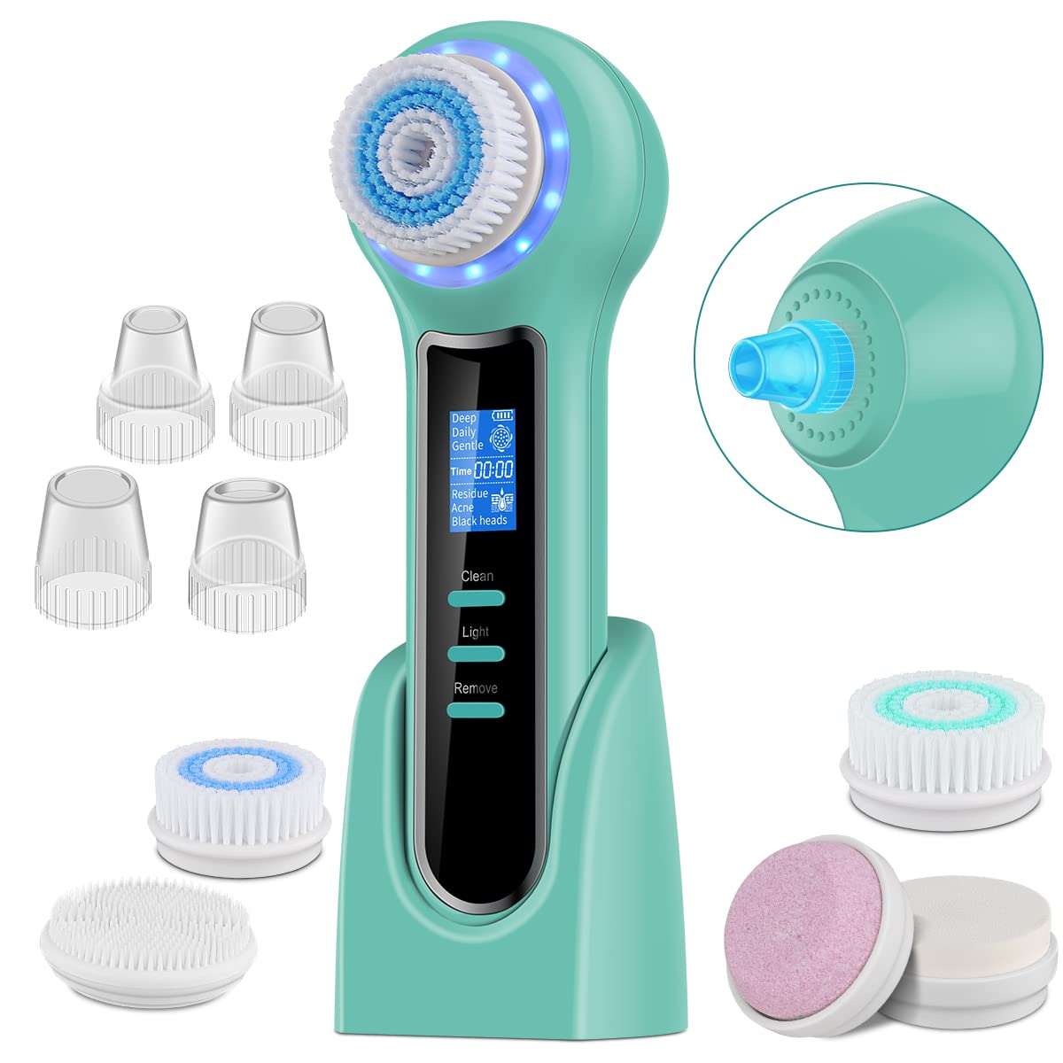 Blackhead Remover Vacuum, JLAA 3 in 1 Facial Cleaning Brush, Blackhead Extractor Tool, Rechargeable 