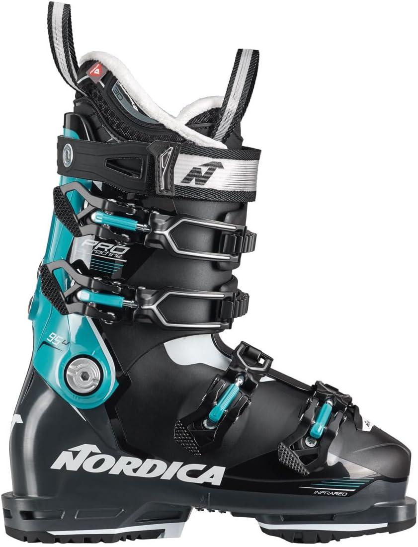 NORDICA Women's Easy-Flexing High-Performance Low Volume Gripwalk All-Mountain Promachine 95 Ski Boots