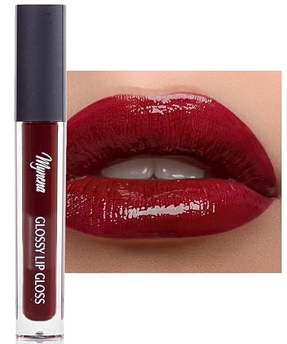 Miniatura 8 de Mynena Brillo de labios rosa claro brillante  Fórmula hidratante ligera no pegajosa  Vegano sin crueldad animal sin parabenos  Decoración de lápiz