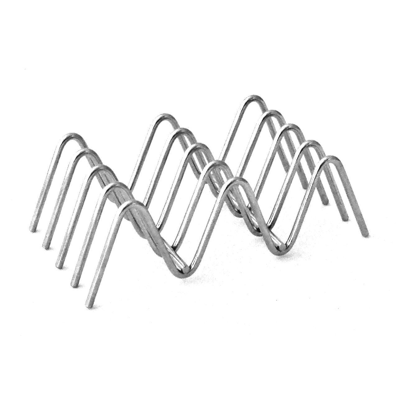 Get 4-81823 Stainless Steel Taco Holder/Stand, Holds 3 Tacos (Pack of 2)