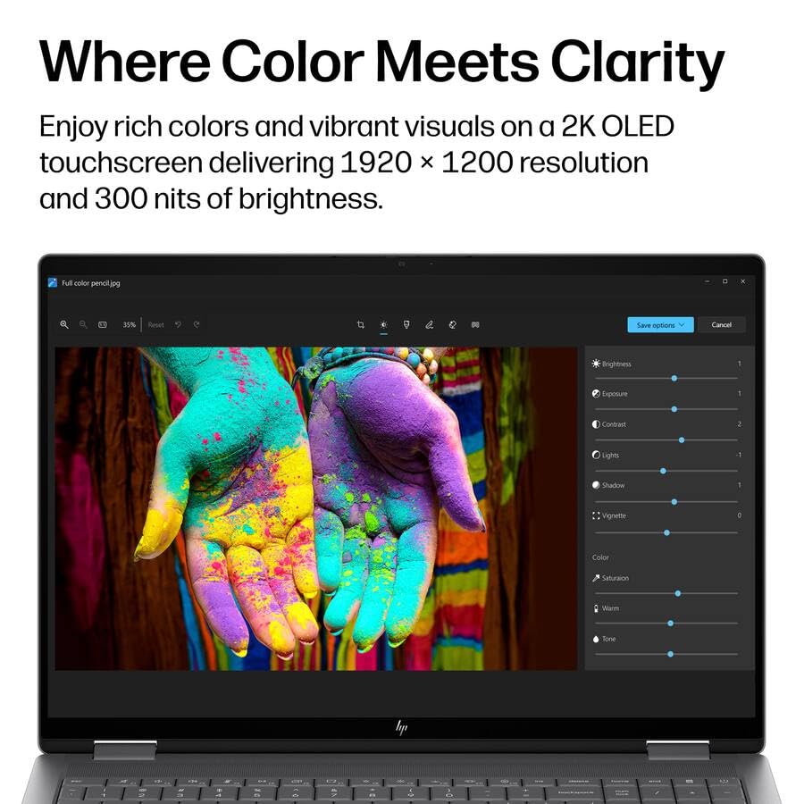 HP OmniBook X Flip 2-in-1 Laptop, 16" FHD+ OLED Touchscreen, AMD Ryzen AI 5 430 Up to 50 Tops(2026), 16GB LPDDR5X, 512GB SSD, Copilot+ AI, Backlit Keyboard, Wi-Fi 7, Bluetooth 6.0, Windows 11 Pro - image 3