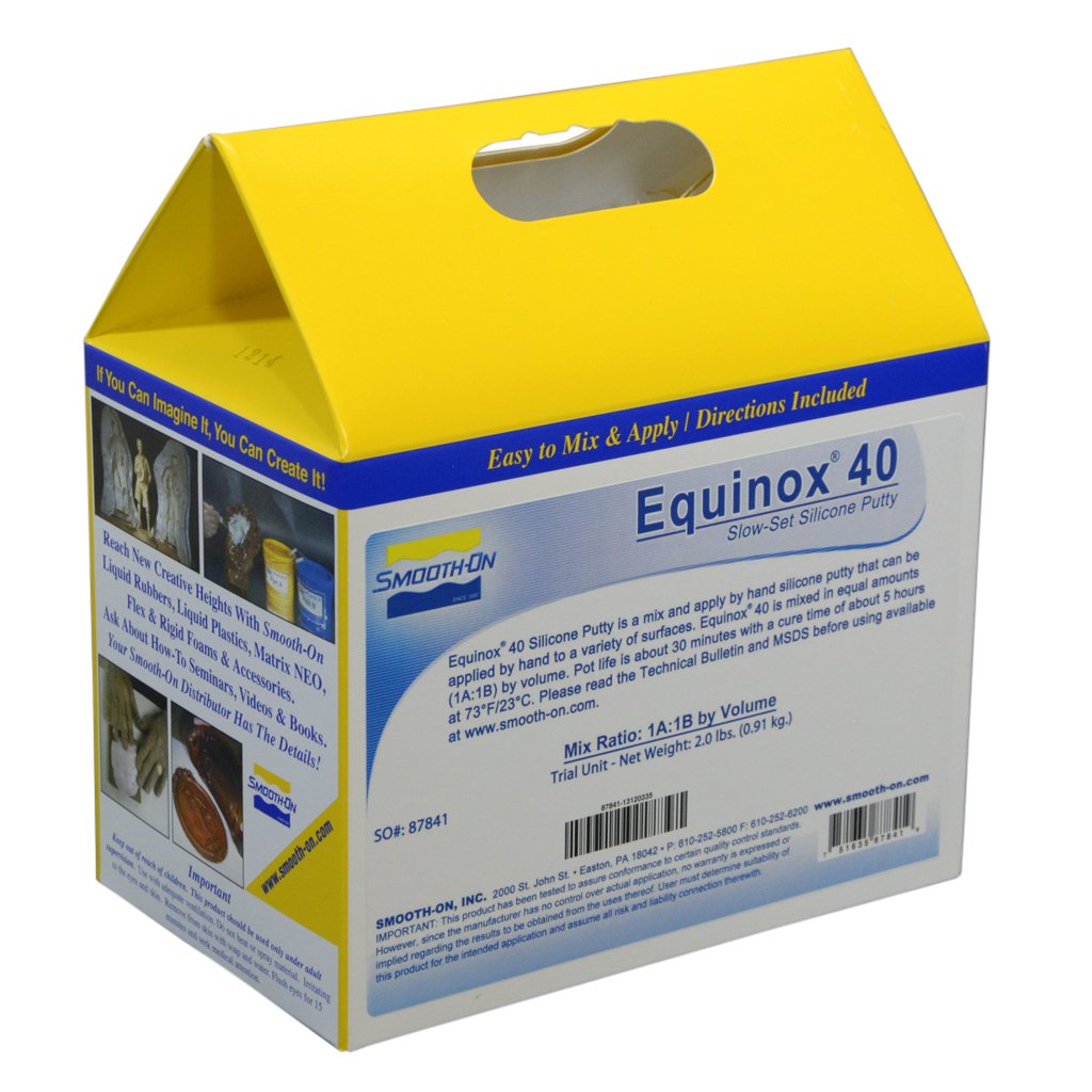 Equinox 40 Slow - Mix & Apply-by-Hand Platinum Mold Putty - Trial Unit