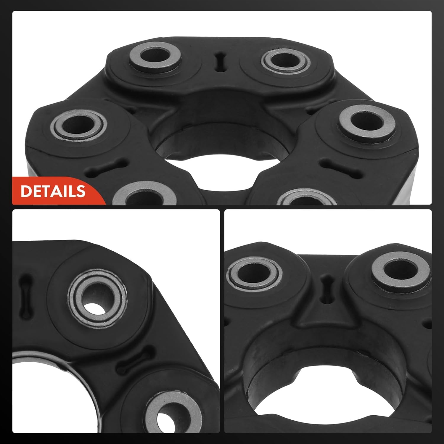 A-Premium Front Drive Shaft Coupler Flex Joint Propshaft Coupling Compatible with BMW E60 E63 E64 E90 E92 E93 M3 2008-2013, M5 M6 2006-2010, RWD, Replace# 26112282573
