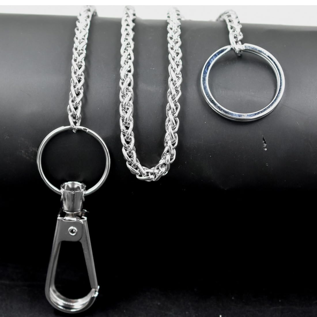 abhiora fashion Biker Long Rope Chain Hook 45 cm Biker Belt Keychain for Men and Women Heavy Duty Key Ring for Bike, Car, and Everyday Use-picture-35