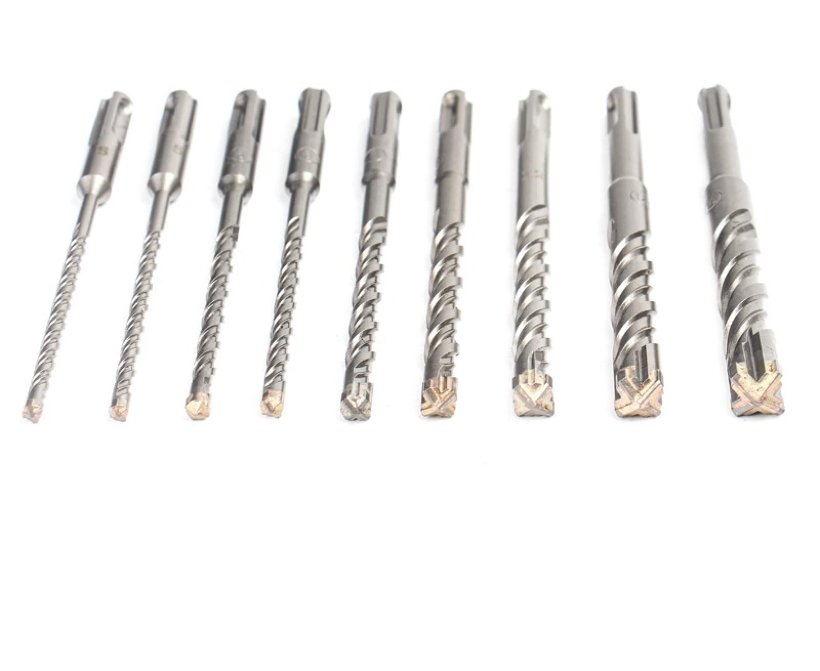 5-16mm 9 Pezzi SDS Plus Gambo 160mm Punte Per Martello Elettrico Impostate In Lega Di Acciaio Al Tungsteno A Croce