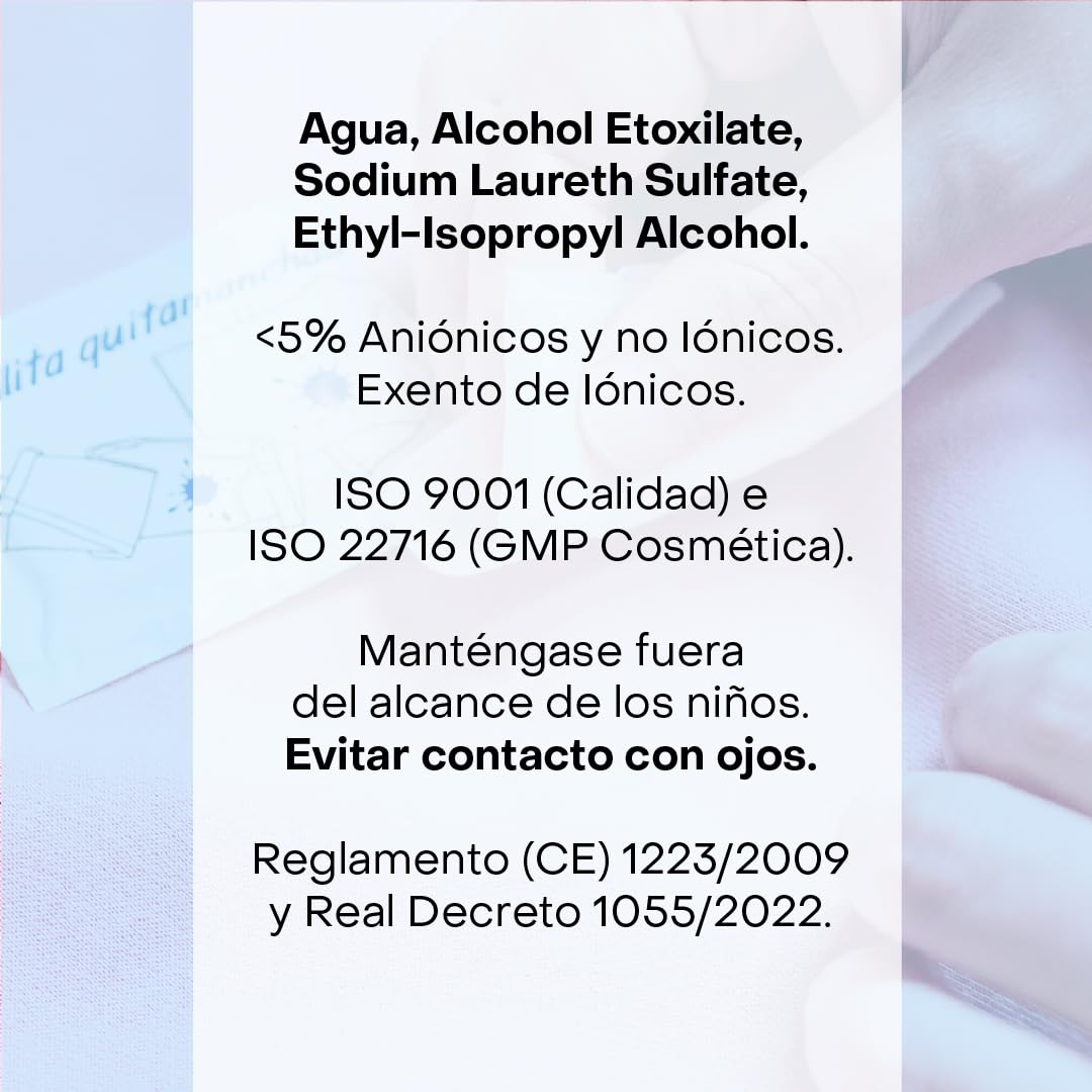 Limoncol Toallitas Quitamanchas para Ropa y Tejidos, Toallitas Individuales de Un Solo Uso, Limpieza Rápida de Manchas Recientes, Uso Portátil, 25 Unidades — view 7
