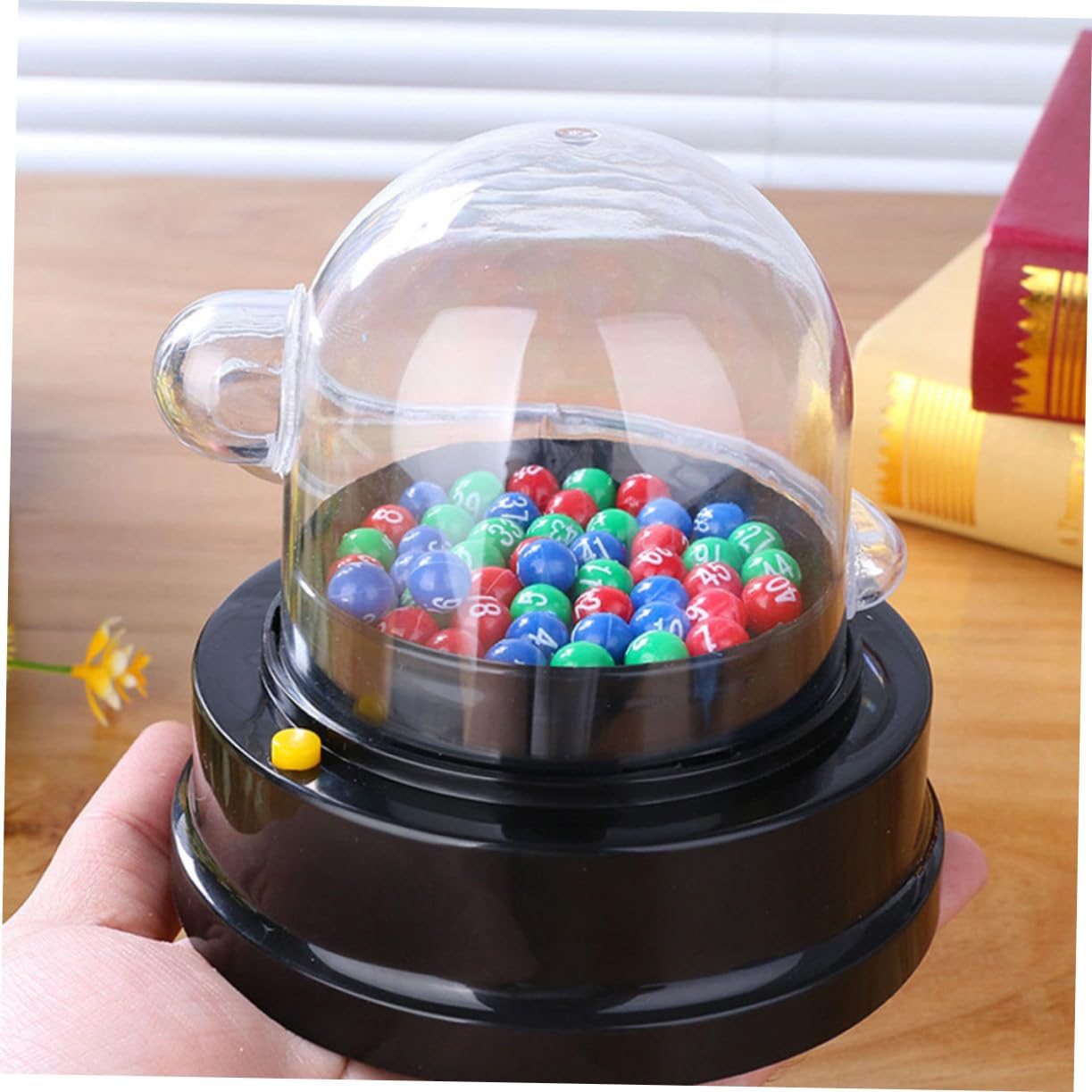 ifundom Machine à Loto Machine à Boules de Loterie pour Âges Variés Design Transparent Résultat Équitable Jeux de Société et Karaoké