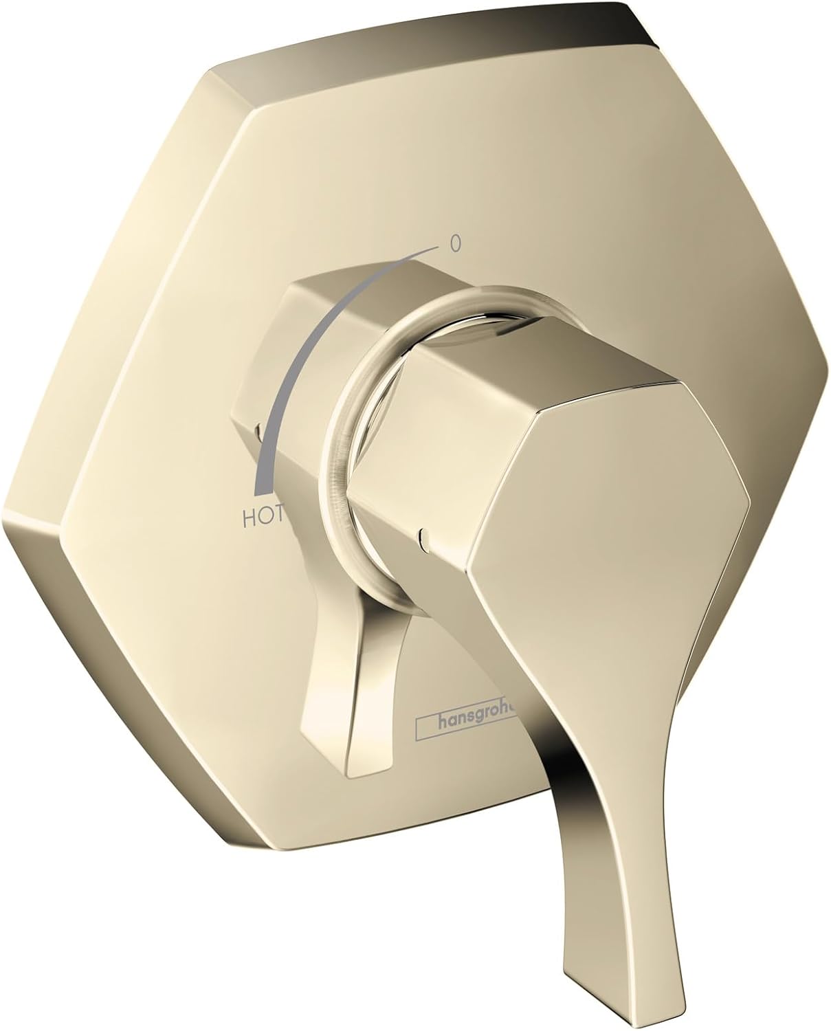 hansgrohe Locarno Transitional 1-Handle 7-inch Wide Pressure Balance Shower Valve Trim in Brushed Bronze, 04822140