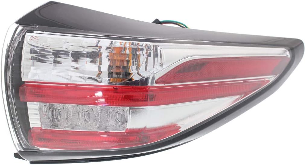 KarParts360 Tail Light For Nissan Murano 2015 16 17 18 2019 Driver Side LED | Replacement For NI2804103 | 26555-5AA0B