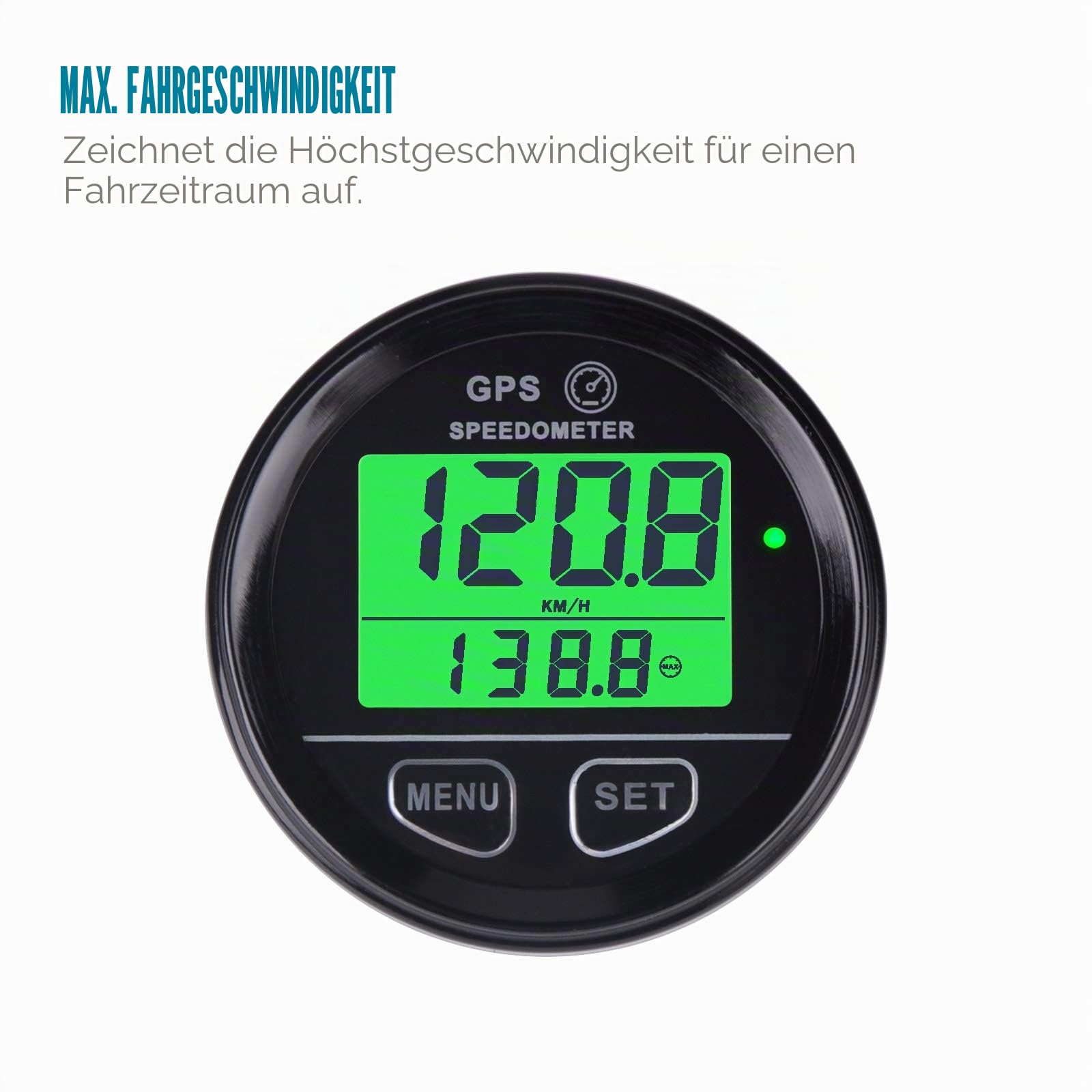 Runleader Digitaler Tachometer Mit GPS RL-SM001